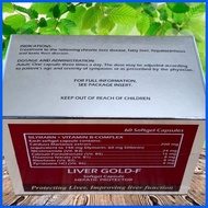 ◮ ✁ Liver Gold-F 60 Softgel Capsules (Silymarin + Vitamins) LIVERGOLD