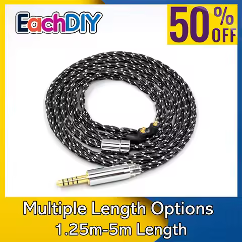 OCC Mixed OFC Twisting Nylon Earphone Cable For Etymotic ER4SR ER4XR ER3XR ER3SE ER2XR ER2SE LN00872