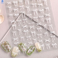 Ribbon Bow Nail Art Sticker Simple Bow Nail Stickers Holiday Party Decoration 【bluey】