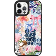 Case with European Summer Pattern for 16 15 14 13 12 11 Plus Pro Max Mini XR 7 8 SE - Slim Shockproo