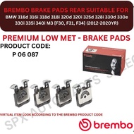 BREMBO GENUINE DISC BRAKE PAD (REAR) FOR BMW 316d 316i 318d 318i 320i 325d 328i 330d 330i 335i 340i 