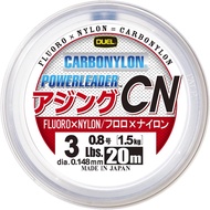 DUEL HARDCORE Power Leader CN Ajing Carbon Nylon Fishing Line High Strength High Sensitivity