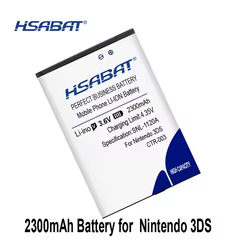 HSABAT 2300mAh CTR-003 CTR-001 Rechargeable Battery Pack Replacement for Nintendo 3DS / 2DS / 2DS XL