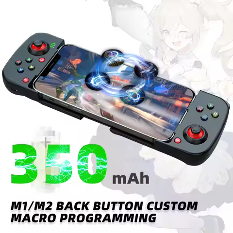 Wireless Gamepad Controller for iOS/Android - Gaming Controllers with 6 Buttons Joystick for Mobile 
