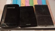 二手 3台 行動硬碟 transcend(320GB)+TOSHIBA(500GB) 正常+240gb (ssd)