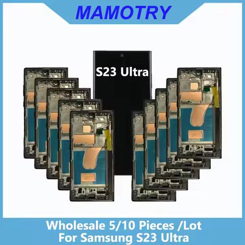 Wholesale 5/10 pieces / Lot 100% Tested For Samsung Galaxy S23 Ultra S918B S918B/DS Screen Lcd Displ
