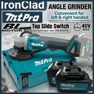 IronClad Cordless Angle Grinder Brushless Motor 100mm 4 Inch | Mesin Gerinda Bateri  40V Max
