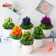 BEAUTY Artificial Plants Bonsai, Creative Garden Small Tree Potted, Home Decoration Desk Ornaments Pine  Simulation Fake Flowers