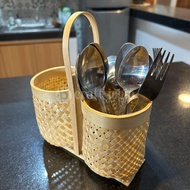 Tempat Sendok Garpu Dan Tisu Keranjang Hampers Lucu Tempat Bumbu Dapur Cantik Kerajinan B.CRAFT