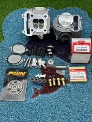 ชุดเสื้อฝาmioลูก66/4วาล์วปลอกยาวใส่ไม่เกินชัก5มิลลูกCBRฝาสูบพร้อมเซ็ทหลังวาวขยายเบ้าฝาขนาดวาว21-24พร