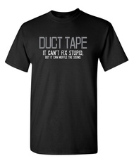 Mens If Duct Tape Muffle The Sound Adult Humor Novelty Sarcastic Funny T Shirt