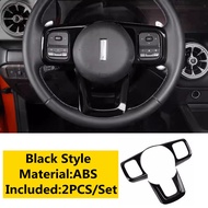 CJ7F Abs พวงมาลัยด้านล่างตกแต่งฝาครอบ Trim Fit สำหรับ Gwm Haval H7 2023 2024 2025 และถัง 300 2022 - 