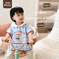 July Moly Waterproof Bib with front pocket age 9 months - 4 years waterproof oil-proof stain-proof