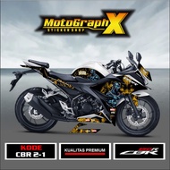 CBR 150R Motorcycle Striping Sticker BLACK PANTHER Design - CBR 150 R Sticker CAN HOLOGRAM CBR 2 cbr