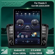 TopSonic Android 8Core IPS 9.7inch Vertical Screen Car Radio Audio Video Stereo Player For Mazda 3 M
