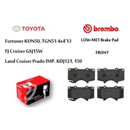 Brembo Front Brake Pads - Toyota Fortuner KUN50, TGN51 4x4'13, FJ Cruiser GSJ15W, Land Cruiser Prado
