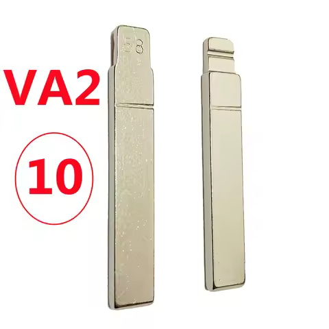 10PCS VA2 Key Blade 58# KD Key Blade Car Key Blank For KD KEYDIY VVDI XHORSE For PSA Peugeot 301 307