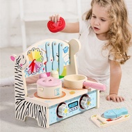 Wooden Children's Play House Toys Educational Toys Mini Kitchen Simulation Toys 2-3 Years Old Children's Toys 4-6 Years Old Small Kitchenware