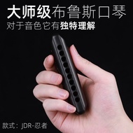 Jdr Garry Blues Ten Holes Harmonica 10 Holes C Key Ninja Ninja Adult Professional Performce Full Set