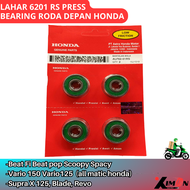 BEARING 6201 RS Bearing Roda Depan Beat Fi Beat pop Vario 150 Vario125 Supra X 125 (all matic honda) / laher laher bearing 6201 roda depan motor beat beat fi beat pop street vario 125 vario 150 vario 110 blade revo absolute