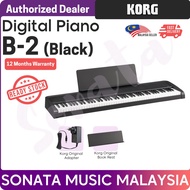 Korg B2 88 Key Smart Digital Piano with Natural Hammer Action Keyboard Black (B-2 B 2)