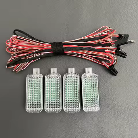 LED Footwell Light Foot Lamp Cable Harness For VW Golf 5 6 MK5 Passat B6 B7 Tiguan Seat Leon A4 B8 B