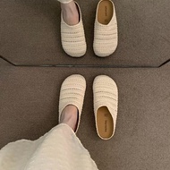 ​ ​ Bohemian Style Ladies Slippers High-Soled One-Pedal Half-High Heightening Slippers ​ ​