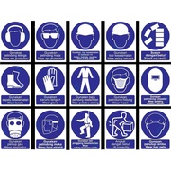 Personal Protective Equipment (PPE) Signs | Mandatory Signs | Industrial Safety Signs | 3mm ACP Boar