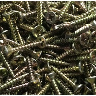 Self Tapping Wood Screw Yellow Zinc Coated Skru Kayu (12mm - 50mm)