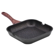 Grill Pan for Stove Tops Non-Stick Marble Coating Aluminum Induction Steak Pan with Pour Spout