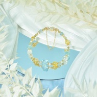 陽光中的微笑 - 藍托帕 黃托帕 馬島月光 天然石手鍊