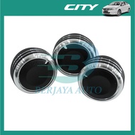 Honda City GM2 GM3 2008-2013 Aircond Control Knob Black Replacement Type Trim Berjaya Auto Car Acces