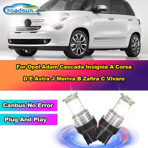 3400LM 7443 W21/5W T20 Daytime Running Lamps 12V For Opel Adam Cascada Insignia A Corsa D E Astra J 