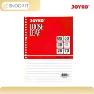 Loose Leaf Joyko B5 50 Sheets Refill Binder Paper File Binder Paper - SHSNP B5 Paper Refill