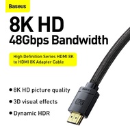 Baseus HDMI Cable for Xiaomi Mi Box HDMI 2.1 8K/60Hz 4K/120Hz 48Gbps Digital Cables for PS5 PS4 Laptops Monitor HDMI Spl