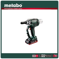 【metabo 美達寶】18V鋰電無刷拉釘機 4.0Ah單電套裝組 隨附系統工具箱(NP 18 LTX BL 5.0)｜031005940101