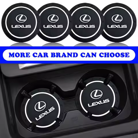 Car Coaster Water Cup Non-Slip Silica Gel Pad Car Accessories For For Lexus Ct200h LS430 LX570 NX300