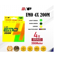 EXP EMO 4X 200m Casting Braided Fishing Line Ultra Sensitive Smooth Thin Strong PE Multifilament Dur