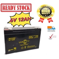 WSS Autogate Toys 6V 12AH 6v 12ah  Rechargeable Seal Lead Acid Battery For Autogate / Alarm/ UPS