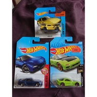 Hotwheels Mazda RX-7 FD3S RX7 SA22C blue green not Tomica Kyosho