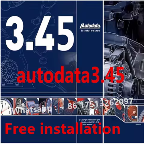 Autodata 3.45 Automotive Maintenance Wiring Diagram Data Software Latest Version+Installation Video 