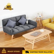 WeHomes [Exclusive Bundle ]European Style 2.5-Seater Sofa Bed + Free 2 Pillow + Rectangle Shape Coffee Table Foldable