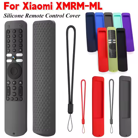 Remote Control Cover For Xiaomi XMRM-ML Silicone Protective Case Remote Control Case Lanyard For Xia