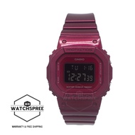 [Watchspree] Casio G-Shock for Ladies' Black and Red Series Glossy Metallic Maroon Resin Band Watch GMDS5600RB-4D GMD-S5600RB-4D GMD-S5600RB-4