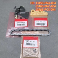 High quality New For 13450-PNA-004 13460-PNC-004 13441-PCX-004 Oil Pump Chain Tensioner Guide Kit Fo