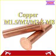 Copper countersunk head rivets GB869 percussion type flat head flat cone head solid rivets Copper d 