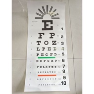 Snellen chart and Eye Chart wall chart