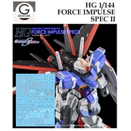 [ G Rework ] HG19 HG 1/144  FORCE IMPULSE SPEC II GUNDAM WATER SLIDE DECAL