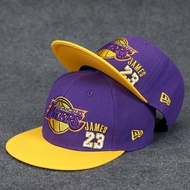 NBA James Hat Men Lakers Cap Flat Tongue Hipster Flat Brim Cap Baseball Cap Adjustable Flat Brim Cap