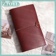 ZTOYL 72 trang cuốn sách A6 máy tính xách tay đơn giản Ins cuốn sổ tay du lịch rời lá Nhật ký Retro